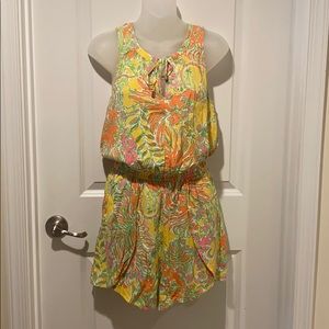 NEW Lilly Pulitzer Elastic Waist Patterned Romper